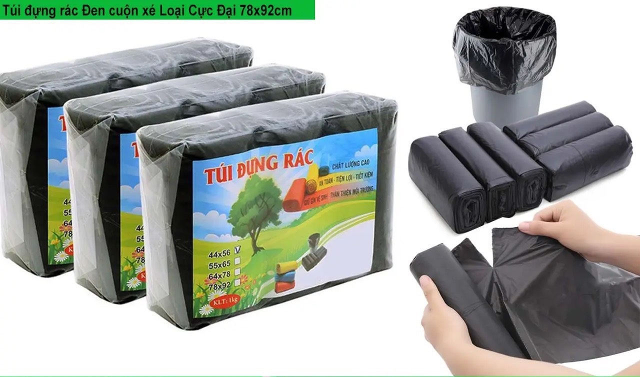 Túi Đựng Rác Đen Tự Phân Hủy
