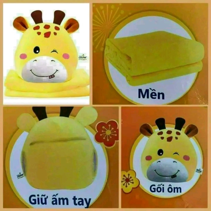 Bộ Mền Gối Hươu Cho Bé Siêu Kute