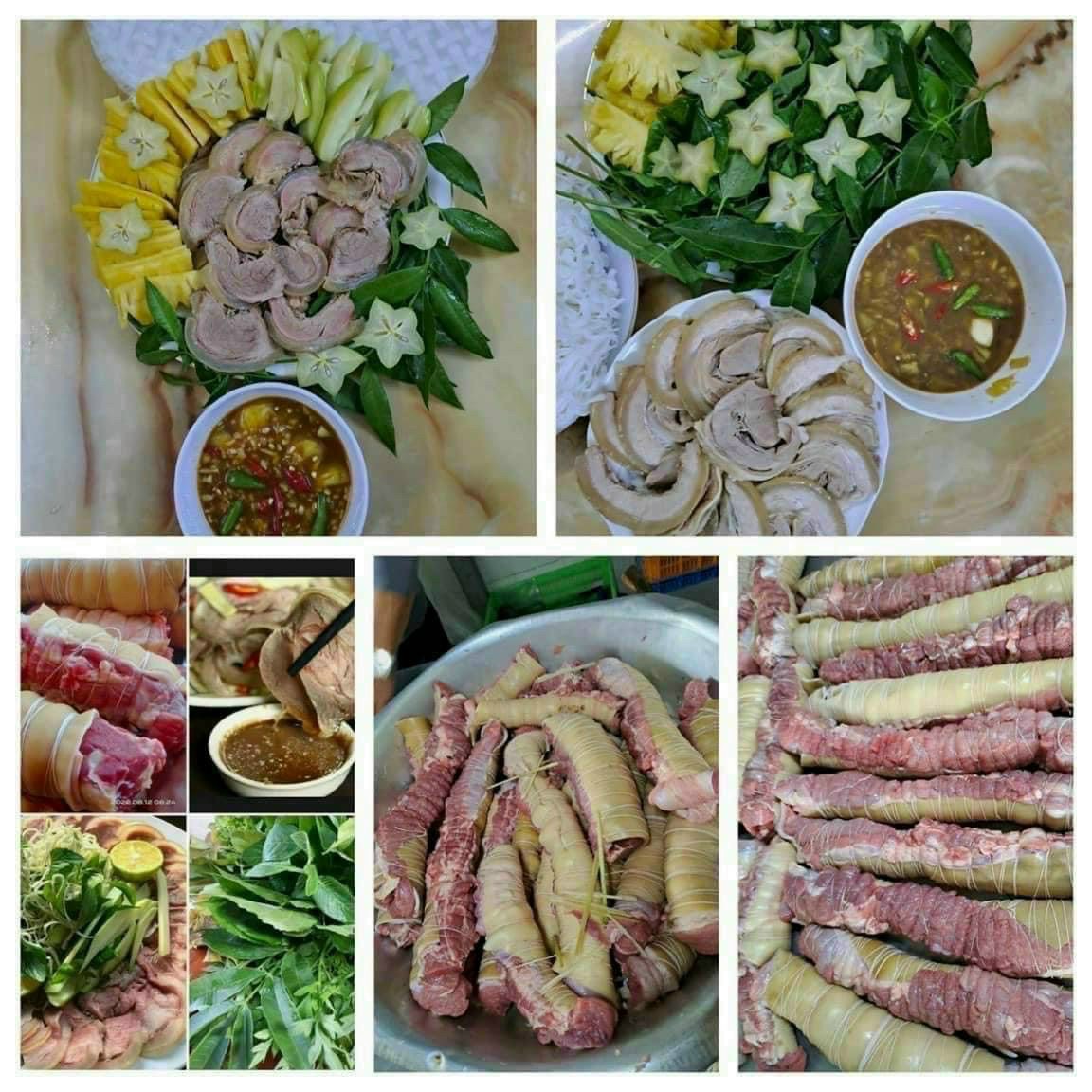 Thịt Ba Chỉ Bò Tơ Củ Chi Cuộn