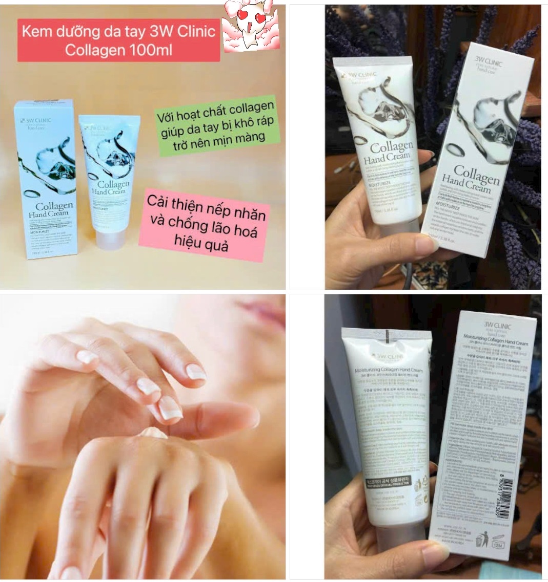Kem Dưỡng Da Tay Hàn Quốc 3W Clinic