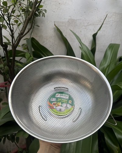 Rổ Inox Lưới Đa Năng TITHAFAC 24 cm (Loại Dày) 2