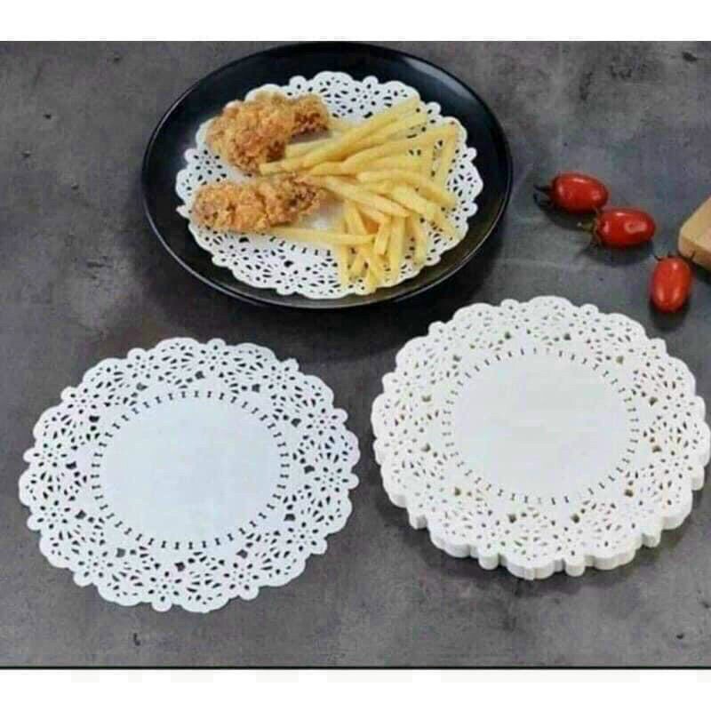 Giấy Thấm Dầu Hình Tròn Đục Họa Tiết 2