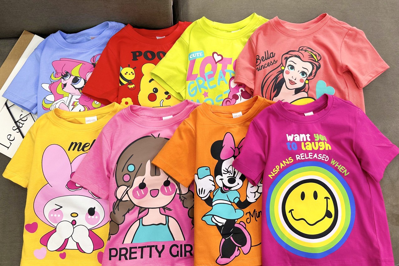 Bộ Cotton 4 Chiều Bé Gái