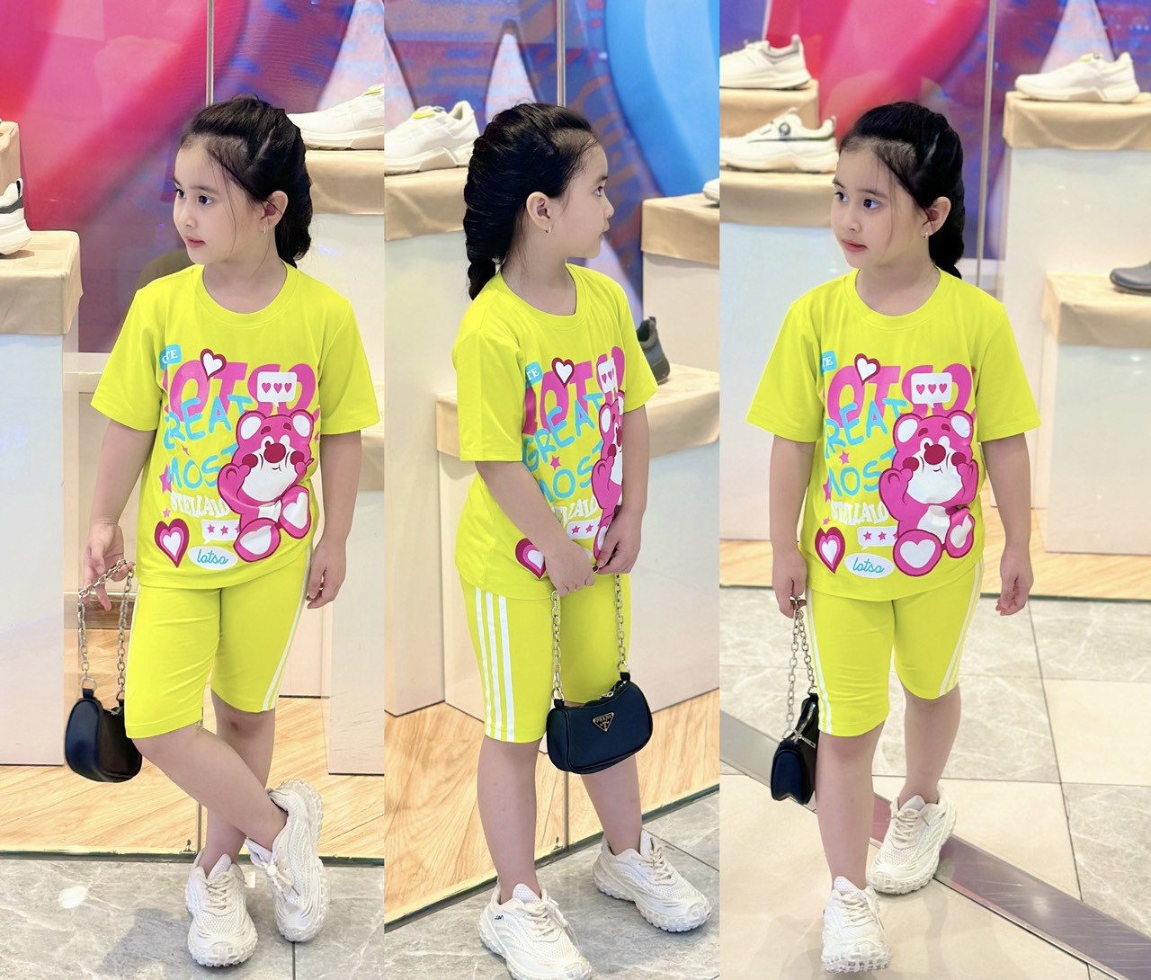 Bộ Cotton 4 Chiều Bé Gái 3