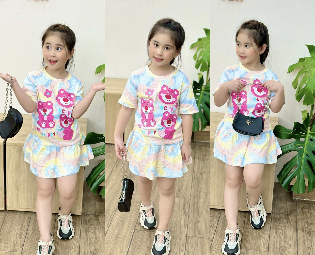 Set Váy Bé Gái Bảng Màu Siêu Đỉnh 3
