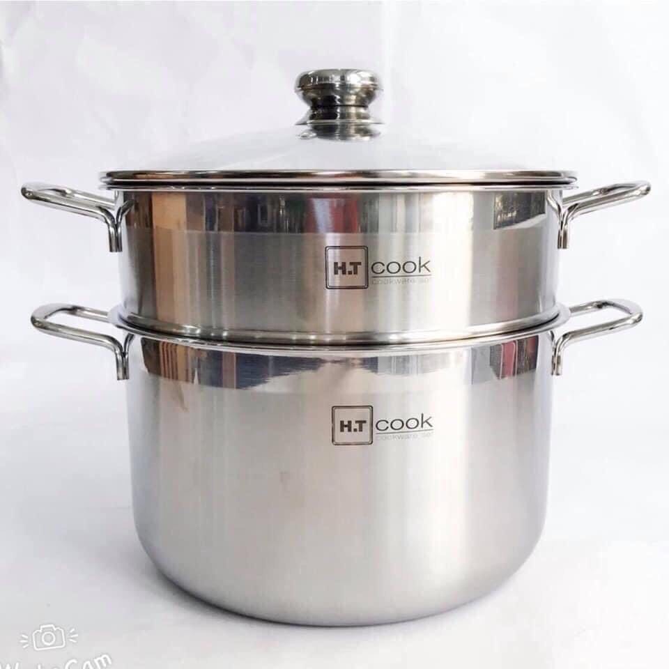 Xửng Hấp HT COOK 28cm Vung Kính 4